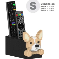 Jekca - Chihuahua Remote Control Rack 01S - Lego - Sculpture - Construction - 4D - Brick Animals - Toys - Avvenice