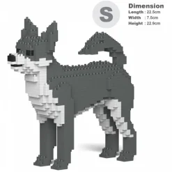 Jekca - Chihuahua 01S-M04 - Lego - Sculpture - Construction - 4D - Brick Animals - Toys - Avvenice