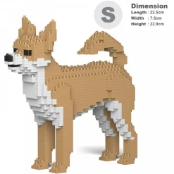 Jekca - Chihuahua 01S-M01 - Lego - Sculpture - Construction - 4D - Brick Animals - Toys - Avvenice