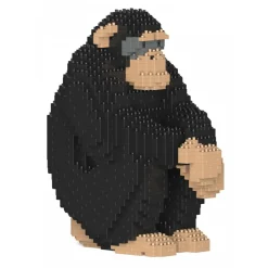 Jekca - Chimpanzee 01S - Lego - Sculpture - Construction - 4D - Brick Animals - Toys - Avvenice