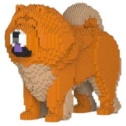 Jekca - Chow Chow 02-M02 - Big - Lego - Sculpture - Construction - 4D - Brick Animals - Toys - Avvenice