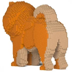 Jekca - Chow Chow 02-M02 - Big - Lego - Sculpture - Construction - 4D - Brick Animals - Toys - Avvenice