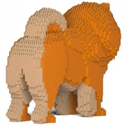 Jekca - Chow Chow 02-M02 - Big - Lego - Sculpture - Construction - 4D - Brick Animals - Toys - Avvenice