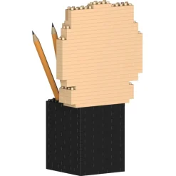 Jekca - Chow Chow Pencil Cup 01S - Lego - Sculpture - Construction - 4D - Brick Animals - Toys - Avvenice