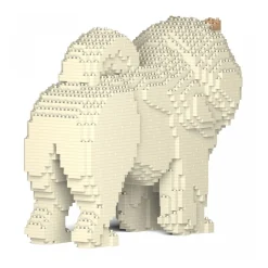 Jekca - Chow Chow 02S-M04 - Lego - Sculpture - Construction - 4D - Brick Animals - Toys - Avvenice