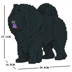 Jekca - Chow Chow 02S-M03 - Lego - Sculpture - Construction - 4D - Brick Animals - Toys - Avvenice