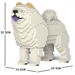 Jekca - Chow Chow 01S-M04 - Lego - Sculpture - Construction - 4D - Brick Animals - Toys - Avvenice