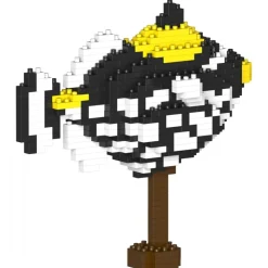 Jekca - Clown Triggerfish 01 - Big - Lego - Sculpture - Construction - 4D - Brick Animals - Toys - Avvenice