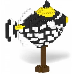 Jekca - Clown Triggerfish 01S - Lego - Sculpture - Construction - 4D - Brick Animals - Toys - Avvenice