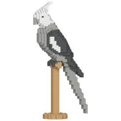 Jekca - Cockatiel 03S - Lego - Sculpture - Construction - 4D - Brick Animals - Toys - Avvenice