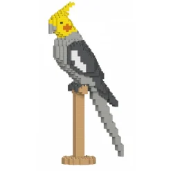 Jekca - Cockatiel 02S - Lego - Sculpture - Construction - 4D - Brick Animals - Toys - Avvenice
