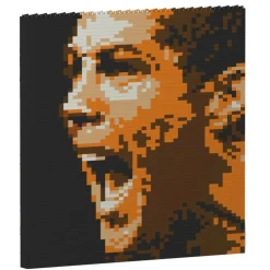 Jekca - Cristiano Ronaldo Brick Painting 01S - Lego - Sculpture - Construction - 4D - Brick Animals - Toys - Avvenice