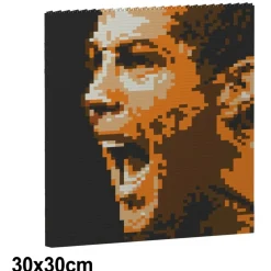 Jekca - Cristiano Ronaldo Brick Painting 01S - Lego - Sculpture - Construction - 4D - Brick Animals - Toys - Avvenice
