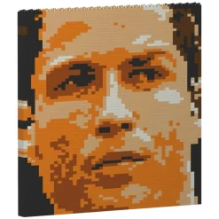 Jekca - Cristiano Ronaldo Brick Painting 04S - Lego - Sculpture - Construction - 4D - Brick Animals - Toys - Avvenice