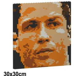 Jekca - Cristiano Ronaldo Brick Painting 04S - Lego - Sculpture - Construction - 4D - Brick Animals - Toys - Avvenice