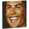 Jekca - Cristiano Ronaldo Brick Painting 02S - Lego - Sculpture - Construction - 4D - Brick Animals - Toys - Avvenice