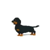 Jekca - Dachshund - Dog - 02S-M01 - Lego - Sculpture - Construction - 4D - Brick Animals - Toys - Avvenice