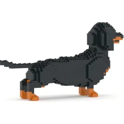 Jekca - Dachshund 02-M01 - Big - Lego - Sculpture - Construction - 4D - Brick Animals - Toys - Avvenice