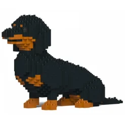 Jekca - Dachshund 03-M01 - Big - Lego - Sculpture - Construction - 4D - Brick Animals - Toys - Avvenice