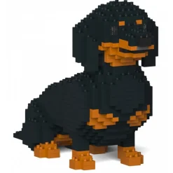 Jekca - Dachshund 03-M01 - Big - Lego - Sculpture - Construction - 4D - Brick Animals - Toys - Avvenice