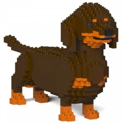 Jekca - Dachshund 02-M02 - Big - Lego - Sculpture - Construction - 4D - Brick Animals - Toys - Avvenice