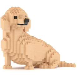 Jekca - Dachshund 05-M03 - Big - Lego - Sculpture - Construction - 4D - Brick Animals - Toys - Avvenice