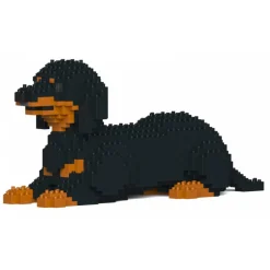 Jekca - Dachshund 04-M01 - Big - Lego - Sculpture - Construction - 4D - Brick Animals - Toys - Avvenice