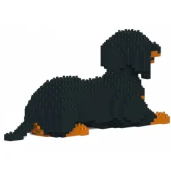 Jekca - Dachshund 04-M01 - Big - Lego - Sculpture - Construction - 4D - Brick Animals - Toys - Avvenice