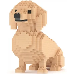 Jekca - Dachshund 03-M03 - Lego - Sculpture - Construction - 4D - Brick Animals - Toys - Avvenice