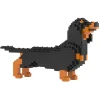 Jekca - Dachshund Mini 01 - Lego - Sculpture - Construction - 4D - Brick Animals - Toys - Avvenice