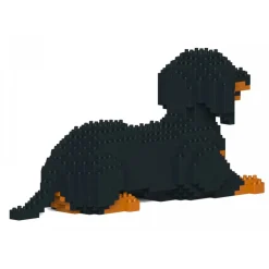 Jekca - Dachshund 04S-M01 - Lego - Sculpture - Construction - 4D - Brick Animals - Toys - Avvenice