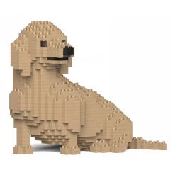 Jekca - Dachshund 05S-M03 - Lego - Sculpture - Construction - 4D - Brick Animals - Toys - Avvenice