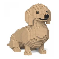 Jekca - Dachshund 03S-M03 - Lego - Sculpture - Construction - 4D - Brick Animals - Toys - Avvenice