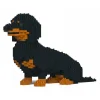 Jekca - Dachshund 03S-M01 - Lego - Sculpture - Construction - 4D - Brick Animals - Toys - Avvenice