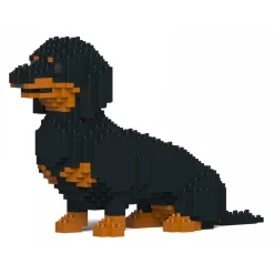 Jekca - Dachshund 03S-M01 - Lego - Sculpture - Construction - 4D - Brick Animals - Toys - Avvenice