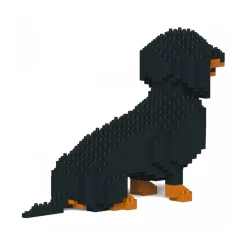Jekca - Dachshund 03S-M01 - Lego - Sculpture - Construction - 4D - Brick Animals - Toys - Avvenice
