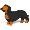 Jekca - Dachshund 01S-M01 - Lego - Sculpture - Construction - 4D - Brick Animals - Toys - Avvenice