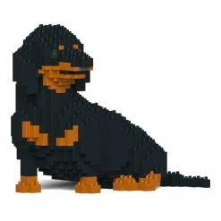 Jekca - Dachshund 05S-M01 - Lego - Sculpture - Construction - 4D - Brick Animals - Toys - Avvenice
