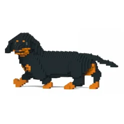 Jekca - Dachshund 06S-M01 - Lego - Sculpture - Construction - 4D - Brick Animals - Toys - Avvenice