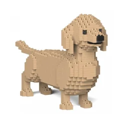 Jekca - Dachshund 02S-M03 - Lego - Sculpture - Construction - 4D - Brick Animals - Toys - Avvenice