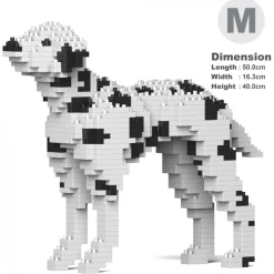 Jekca - Dalmatian 01-M01 - Big - Lego - Sculpture - Construction - 4D - Brick Animals - Toys - Avvenice