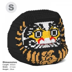 Jekca - Daruma Doll 01S-M02 - Lego - Sculpture - Construction - 4D - Brick Animals - Toys - Avvenice