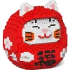 Jekca - Daruma Maneki Neko 01-M02 - Lego - Sculpture - Construction - 4D - Brick Animals - Toys - Avvenice