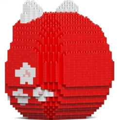 Jekca - Daruma Maneki Neko 01-M02 - Lego - Sculpture - Construction - 4D - Brick Animals - Toys - Avvenice