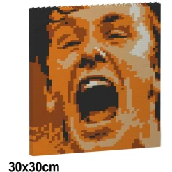 Jekca - David Beckham Brick Painting 02S - Lego - Sculpture - Construction - 4D - Brick Animals - Toys - Avvenice