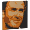 Jekca - David Beckham Brick Painting 03S - Lego - Sculpture - Construction - 4D - Brick Animals - Toys - Avvenice
