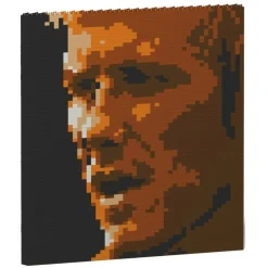 Jekca - David Beckham Brick Painting 01S - Lego - Sculpture - Construction - 4D - Brick Animals - Toys - Avvenice