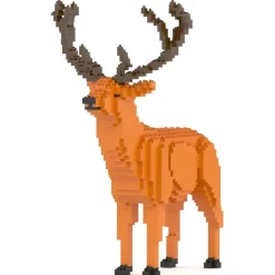 Jekca - Deer 01 - Big - Lego - Sculpture - Construction - 4D - Brick Animals - Toys - Avvenice