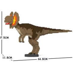 Jekca - Dilophosaurus 01S-M02 - Lego - Sculpture - Construction - 4D - Brick Animals - Toys - Avvenice