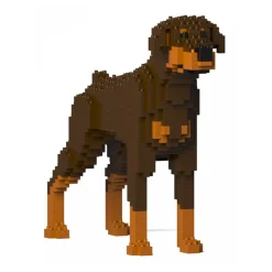 Jekca - Doberman Pinscher 01S-M02 - Lego - Sculpture - Construction - 4D - Brick Animals - Toys - Avvenice